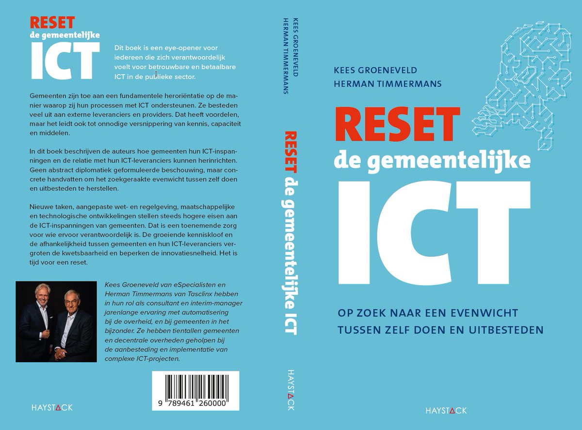 Vandaag met Herman Timmermans (@tasclinx) de opmaak van ons boek "Reset de Gemeentelijke ICT" beoordeeld. Binnenkort worden de 250 bladzijden gedrukt! Voorintekenen kan op: bit.ly/2WvrxAG  #ICTleveranciersmanagement #visie #gemeenten