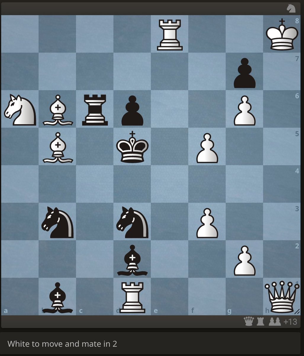 DudestMonk's tweet image. I composed my first chess problem. Anyone want to give it a try? Feedback welcome. White to move and mate in 2. #chesspunks