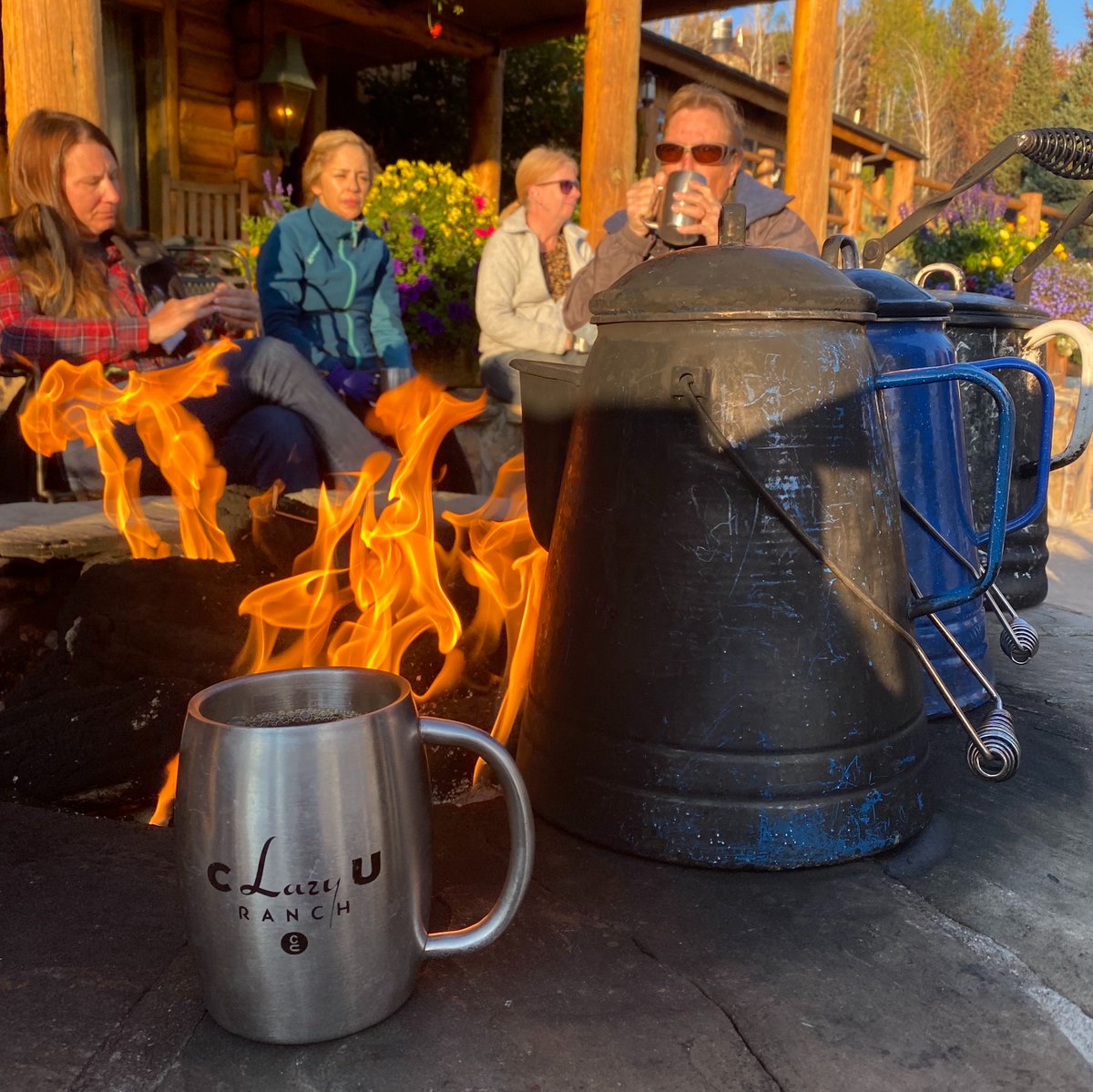 Are you really starting the day right if you're not starting with a cowboy coffee? Happy #NationalCoffeeDay from C Lazy U!