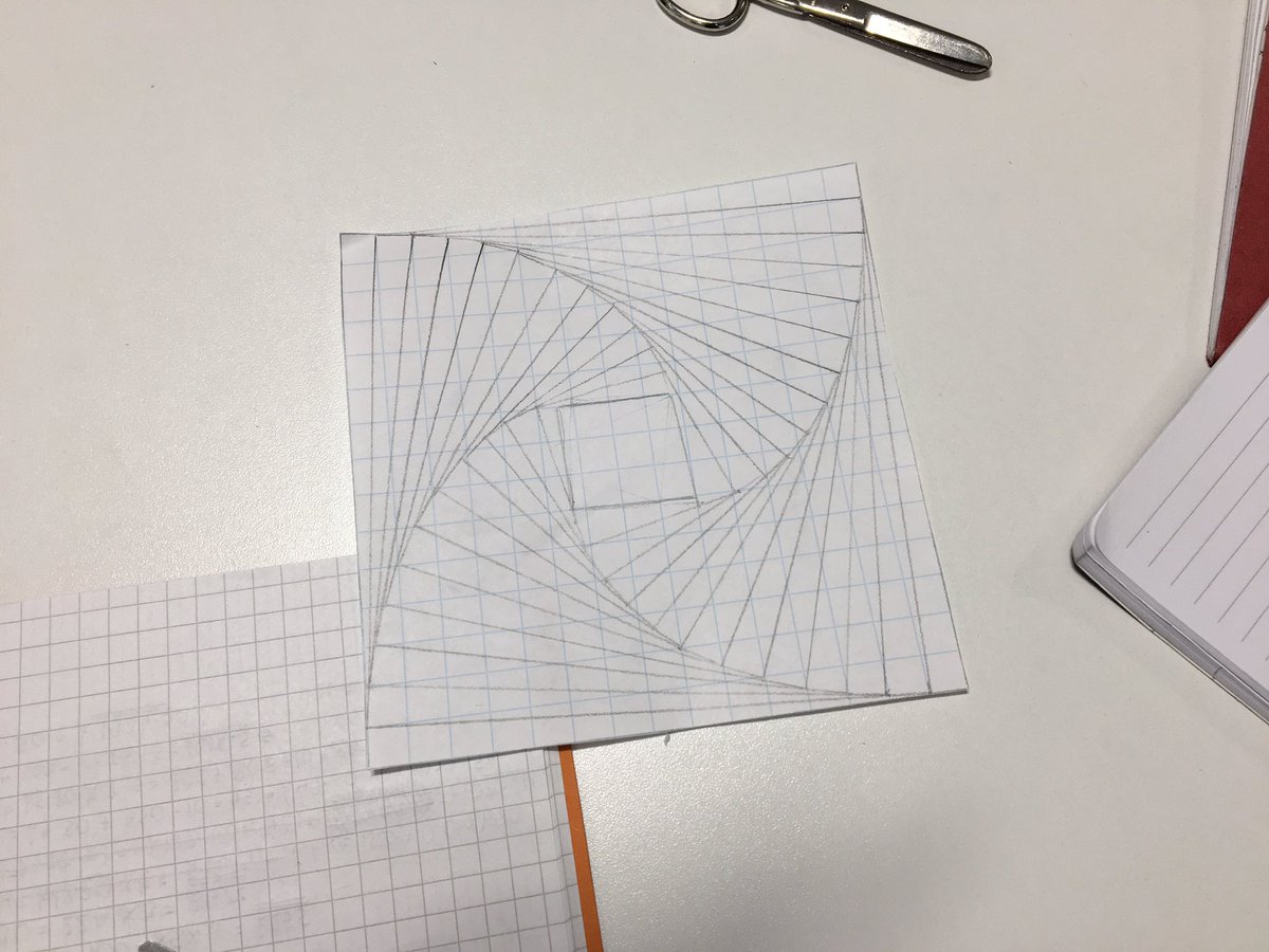 KilwAcadMaths's tweet photo. A hugely enjoyable week in the Maths department celebrating #MathsWeekScotland! Classes playing pointless today and making ‘Curves of Pursuit’ patterns! Well done everyone! 👍🏼😁 https://t.co/R5rifhkB1i