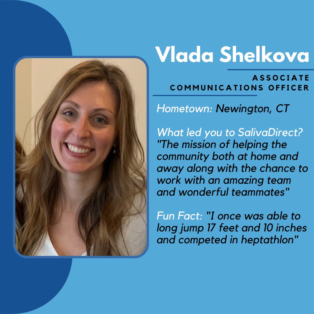 saliva_direct's tweet image. Meet a few of our staff members here at @YaleSPH @saliva_direct ! This week&apos;s feature includes Orchid Allicock, Russell Thomas, and Vlada Shelkova! 

#featuredstafffridays #spitsquad #meettheteam #SalivaDirect #Yale #ysph