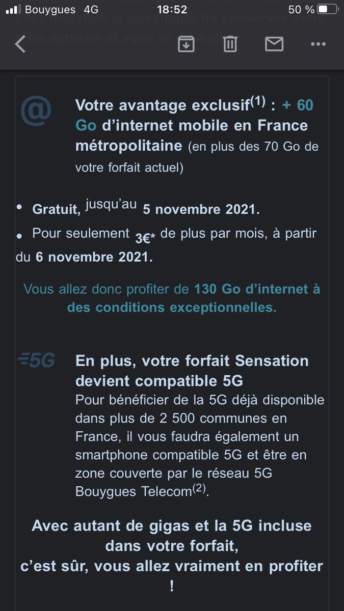 mschmeer's tweet photo. Dites donc @bouyguestelecom , on est vraiment sûr de la vente forcée, là, non ? Sympa la hausse de prix habillée en "avantage" avec un opt out en bas de page. Qu'en pense la @dgccrf ? https://t.co/onlB237yZj