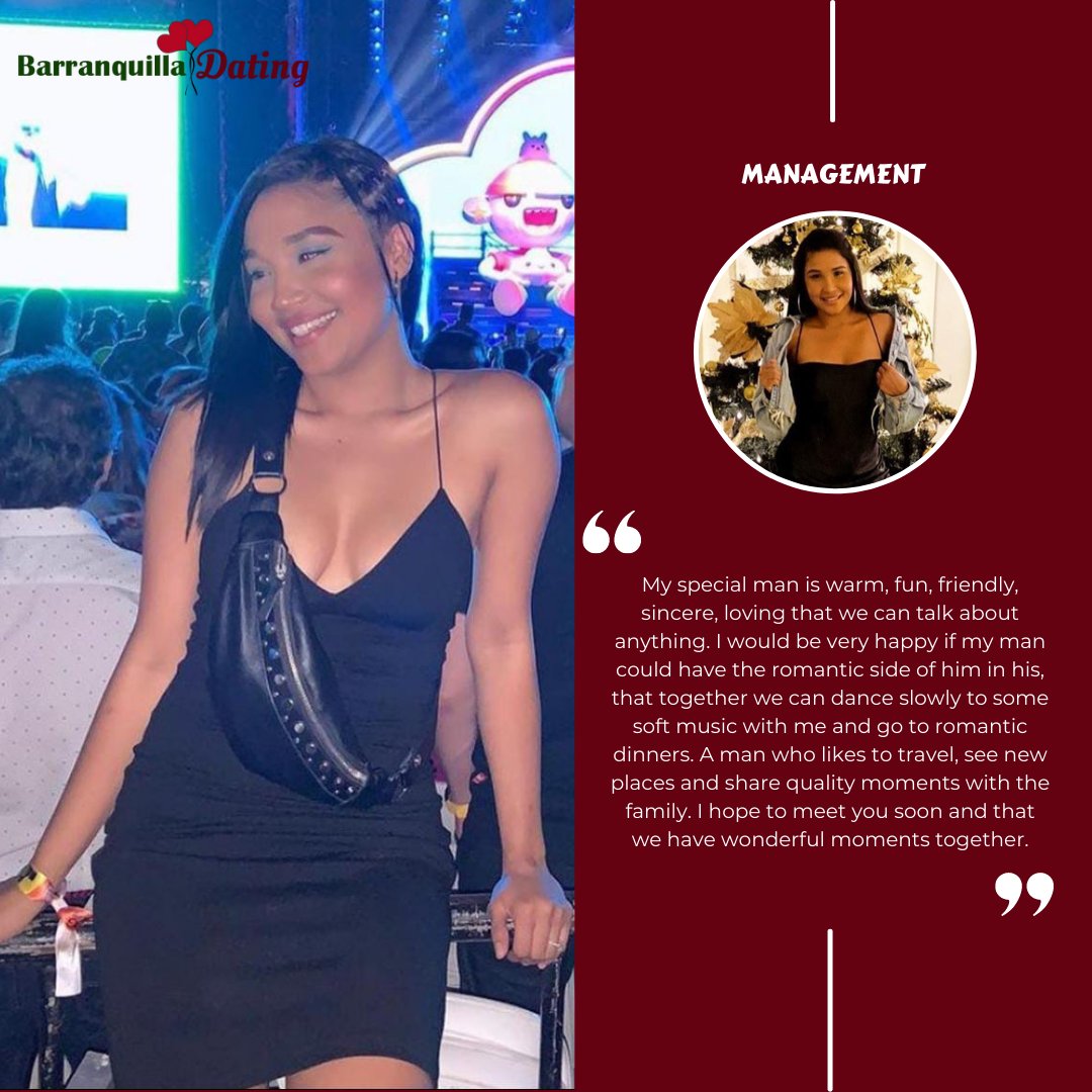 BarranquillaWD's tweet photo. #FeaturedProfile Meet Paola https://t.co/LuBCmQWluk
Paola is a 29-year-old woman with a beautiful daughter. With hearts full of love, she's hoping to find a partner who can reciprocate those feelings while managing her own company.
Create romance with Latina women. https://t.co/tYSFV3OCDd