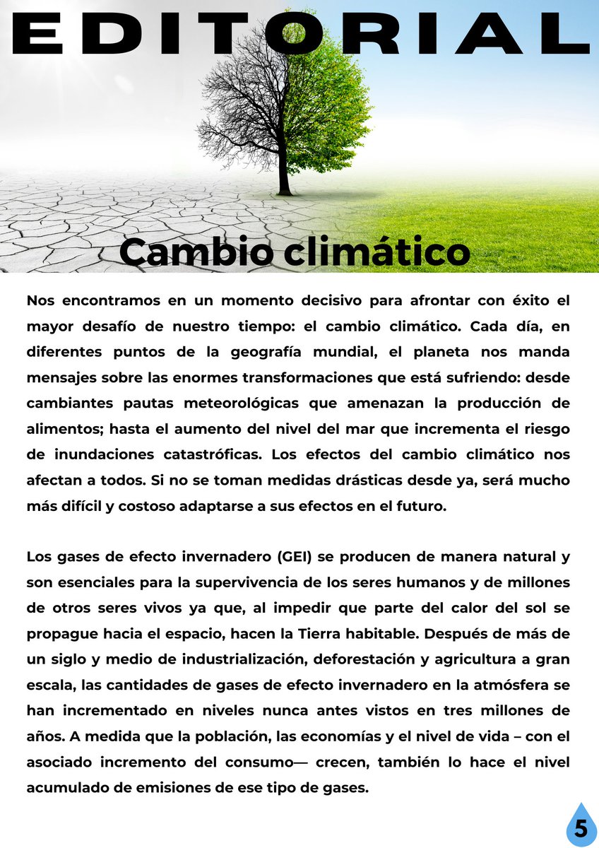 AveAgua's tweet photo. "Cambio Climático"  Es el título de nuestro Editorial de la Revista Construyendo Alianzas - septiembre 2021  
#agua #water #revista @GWP_Sam @GWPnews   https://t.co/na7VDgNUXc

Suscríbete totalmente gratis o solicita un ejemplar a través del siguiente correo: aveagua@gmail.com https://t.co/CrJD89dBAc