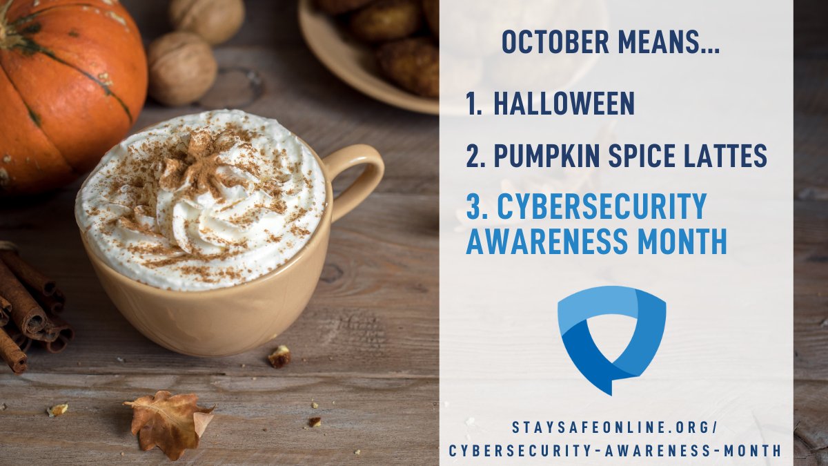NNPScybersec's tweet photo. October = #PSL + #Halloween +  #CybersecurityAwarenessMonth. What are you doing to keep the internet safer and more secure? #BeCyberSmart  #NNPSProud https://t.co/AQzrQrcQbU