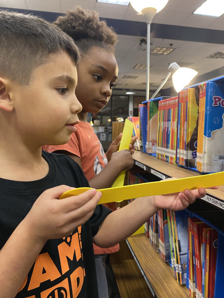 First graders are learning the difference between fiction and nonfiction, then introduced to the nonfiction section of the library and used shelf markers! They  were so excited! <a href="/HumbleISD_PFE/">Pine Forest Elem</a> <a href="/mrscrystaljames/">Mrs.James</a> <a href="/HumbleISD_lib/">Humble ISD Libraries</a> #21pfelibrary22 #thehumblelibrarian