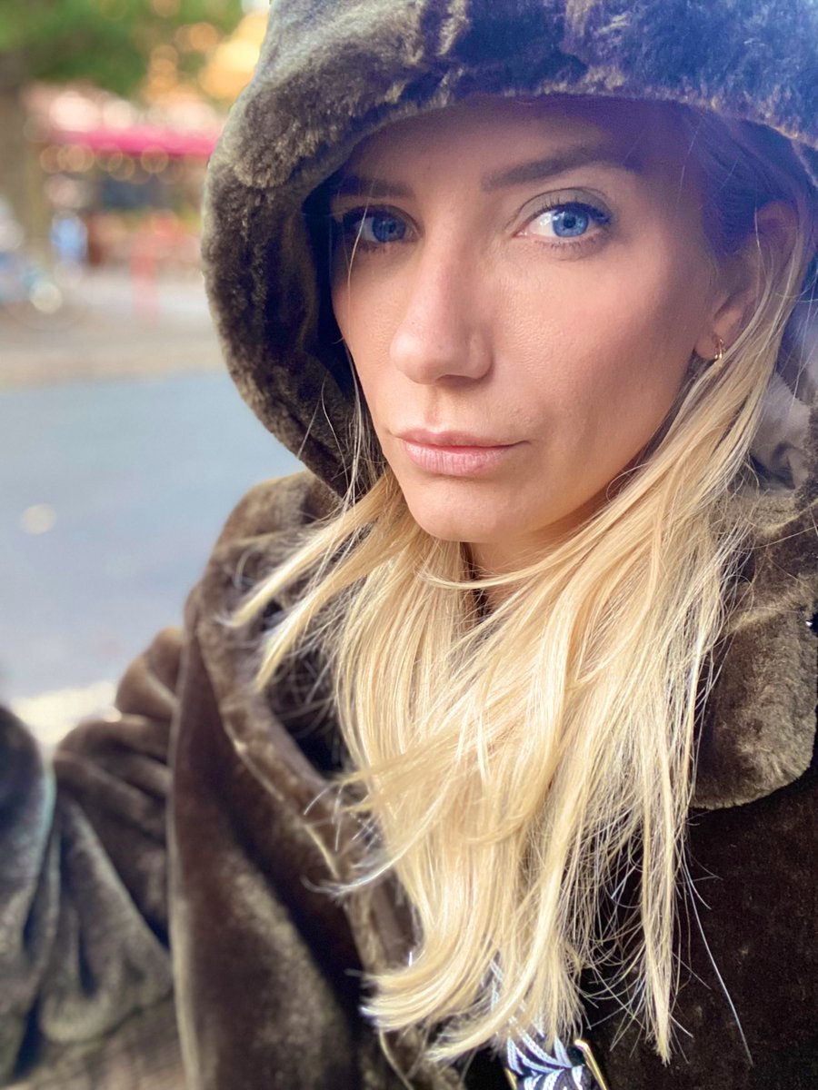 Rocking my baby seal coat out on the south side of the river with mother this evening. Autumn is officially here. 🍂🍂🍂 (no actual seals were harmed in the making of this coat)