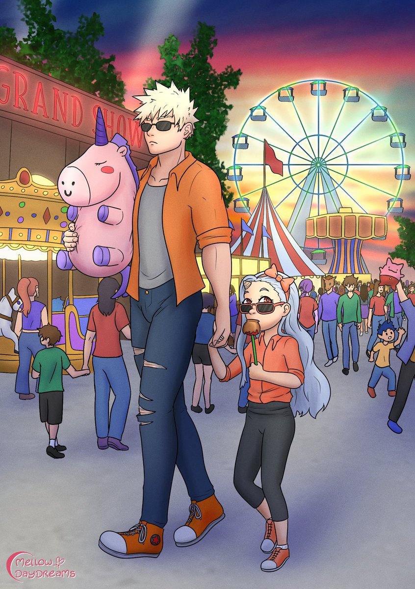 We can share them today~!!! Here is my second piece to <a href="/EriZine/">🍎APPLES AND UNICORNS ZINE🦄 | FINISHED</a> and I was so glad I could make a second one!! I’m very happy raised the money we did, and to get to help share the works everyone made for Eri-chan!! 🥰🍎🦄