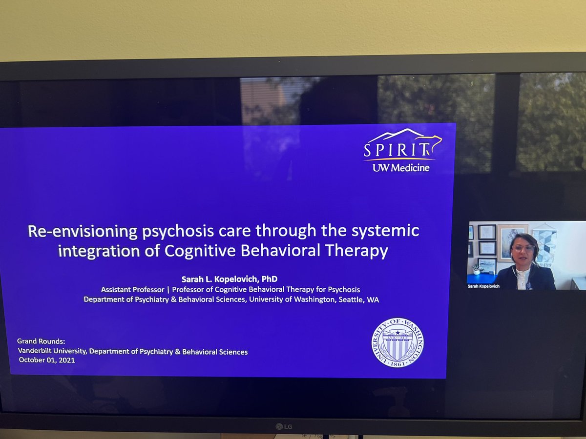 recoverWithCBT's tweet photo. Watching @DrKope present @VUMCPsych grand rounds. https://t.co/0VvZN1UBQ7