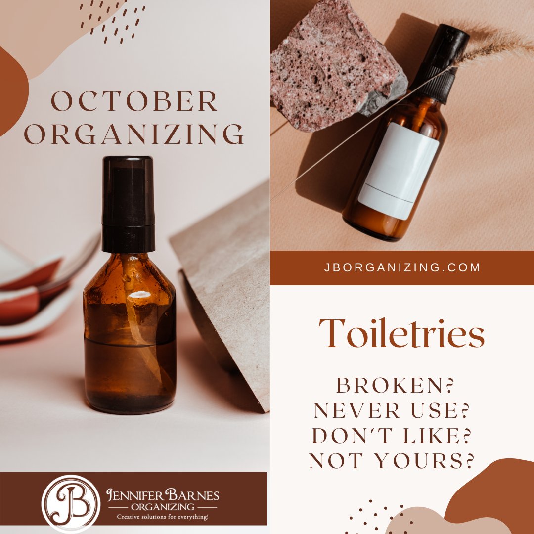 JenniferBarnes7's tweet image. October Organizing - Toiletries. Declutter- What is: Broken? Never use? You don't like? Not yours? #octoberorganizing #fallorganizing #jborganizing #professionalorganizer #realorganizingforrealpeopledoingreallife #onestepatatime #creativesolutionsforeverything