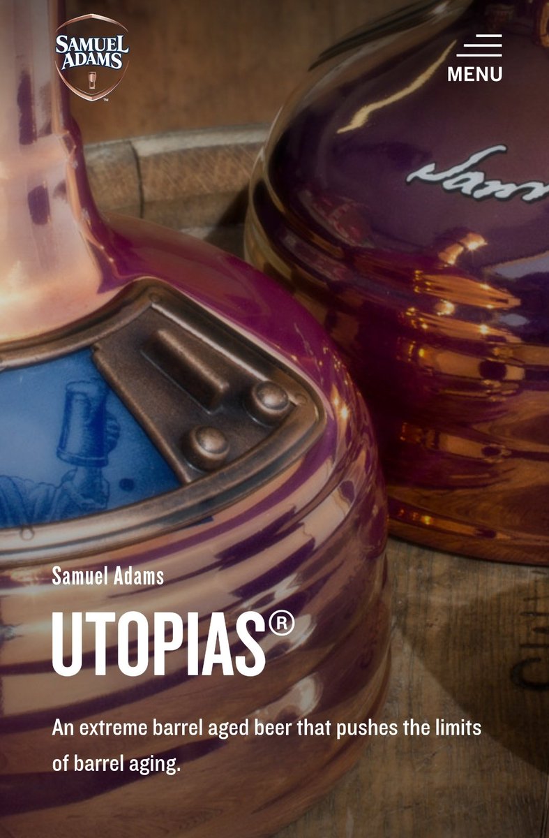 ElSixPack_ve's tweet photo. Existe una cerveza de Samuel Adams de 28% de Alcohol, 45 de IBU, es añejada en barricas y cuesta +260$ se llama Utopias y sale a la venta el 11 de Octubre en algunos estados de USA (en 15 estados es ilegal) https://t.co/YZwykpNaxF https://t.co/3f1Z8v5LV8