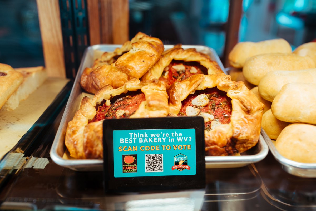 HAPPY TGOF. 🍅 Never heard of it? Oh, weird. It means TOMATO GALETTES ON FRIDAY. Come on over and grab a bite to eat! Don't forget to VOTE US BEST BAKERY IN WV while you're here. >>> bit.ly/3Eb3EiN 

<a href="/WVLiving/">WV Living</a> #bakery #foodie #tomatogalette #madefromscratch #westvirginia