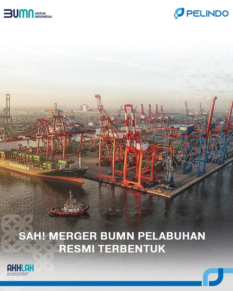 indonesiaport's tweet photo. #Portlovers,
Merger Pelindo secara resmi telah terlaksana, dengan ditandatanganinya Akta Penggabungan empat BUMN Layanan Jasa Pelabuhan, yaitu PT Pelabuhan Indonesia I,II,III dan IV yang melebur kedalam PT Pelabuhan Indonesia II yang menjadi surviving entity. https://t.co/lcBLTn9Nhe