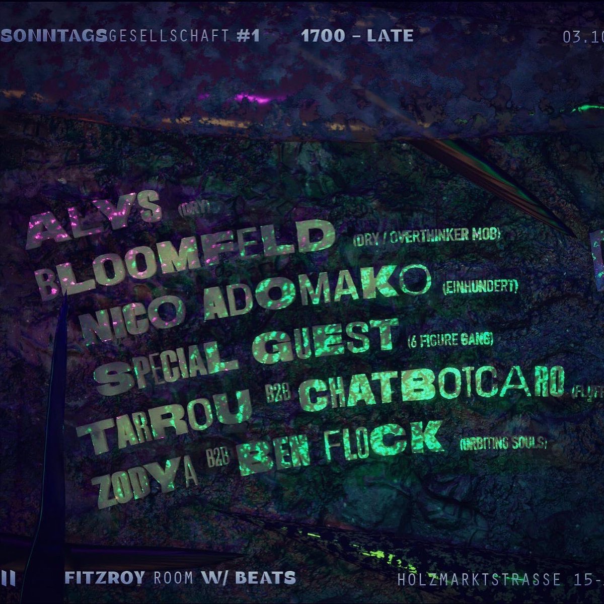 thisistarrou's tweet image. Berlin! On Sunday Fitzroy is hosting an all-star night with all the club’s promoters for Tag der Clubkultur. @chatbotcaro and I are going back 2 back for closing. Catch us at 3-5am 💦💦