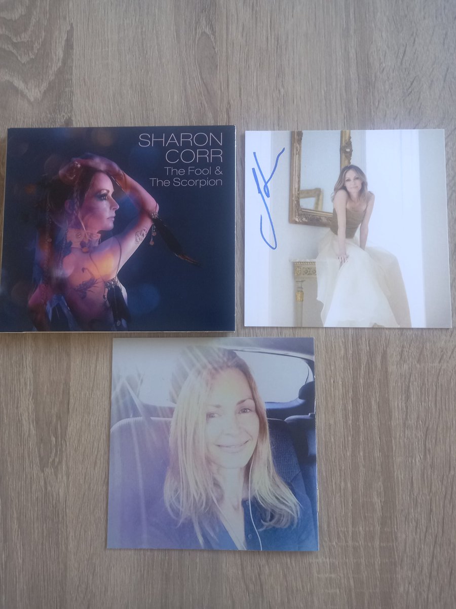 When you have your vinyl copies....You got to have the signed CD! #SharonCorr #TheFoolAndTheScorpion