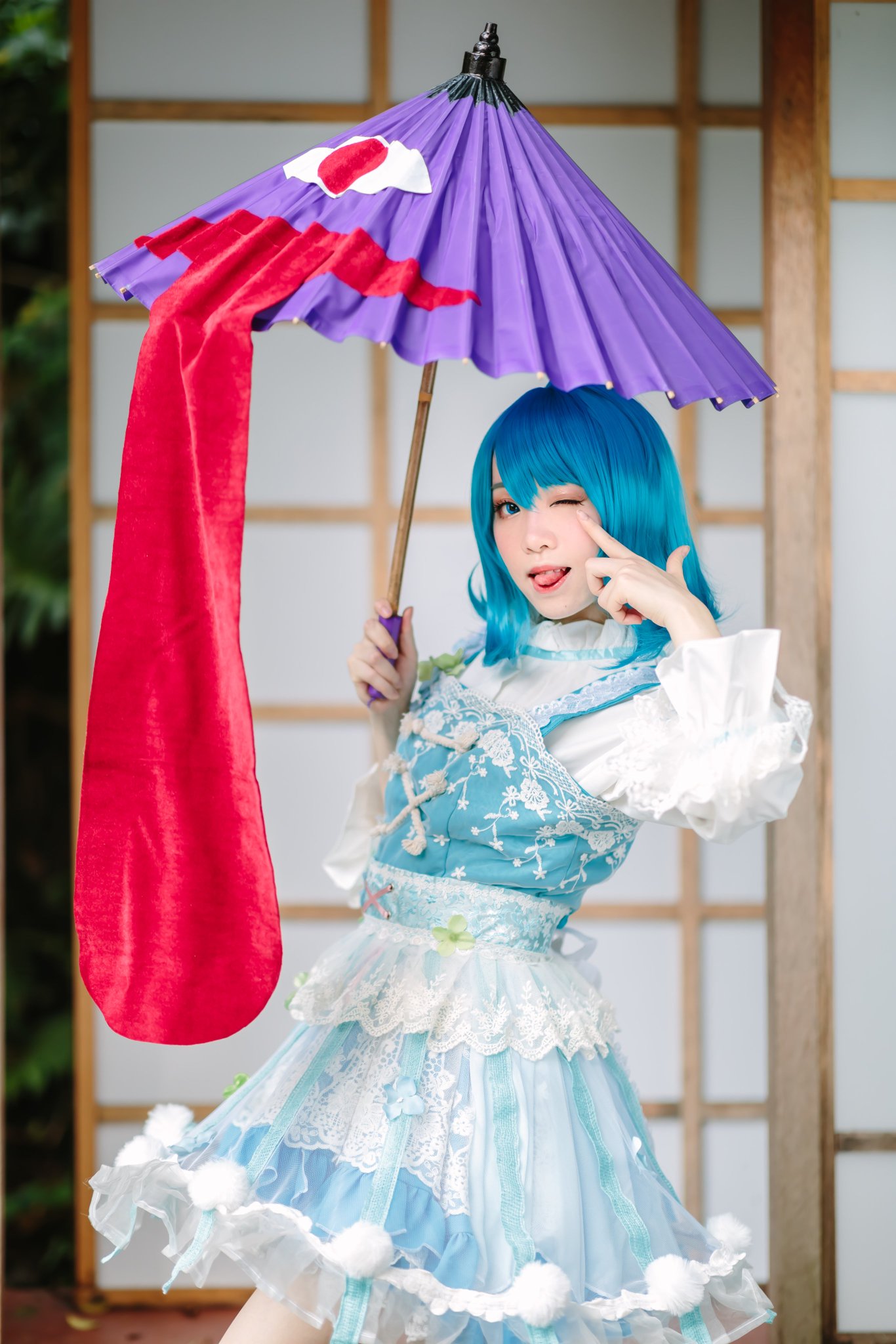実物撮影】コスプレ衣装 東方Project 多々良小傘 フリル地獄 実物撮影】コスプレ衣装 東方Project 多々良小傘 フリル地獄