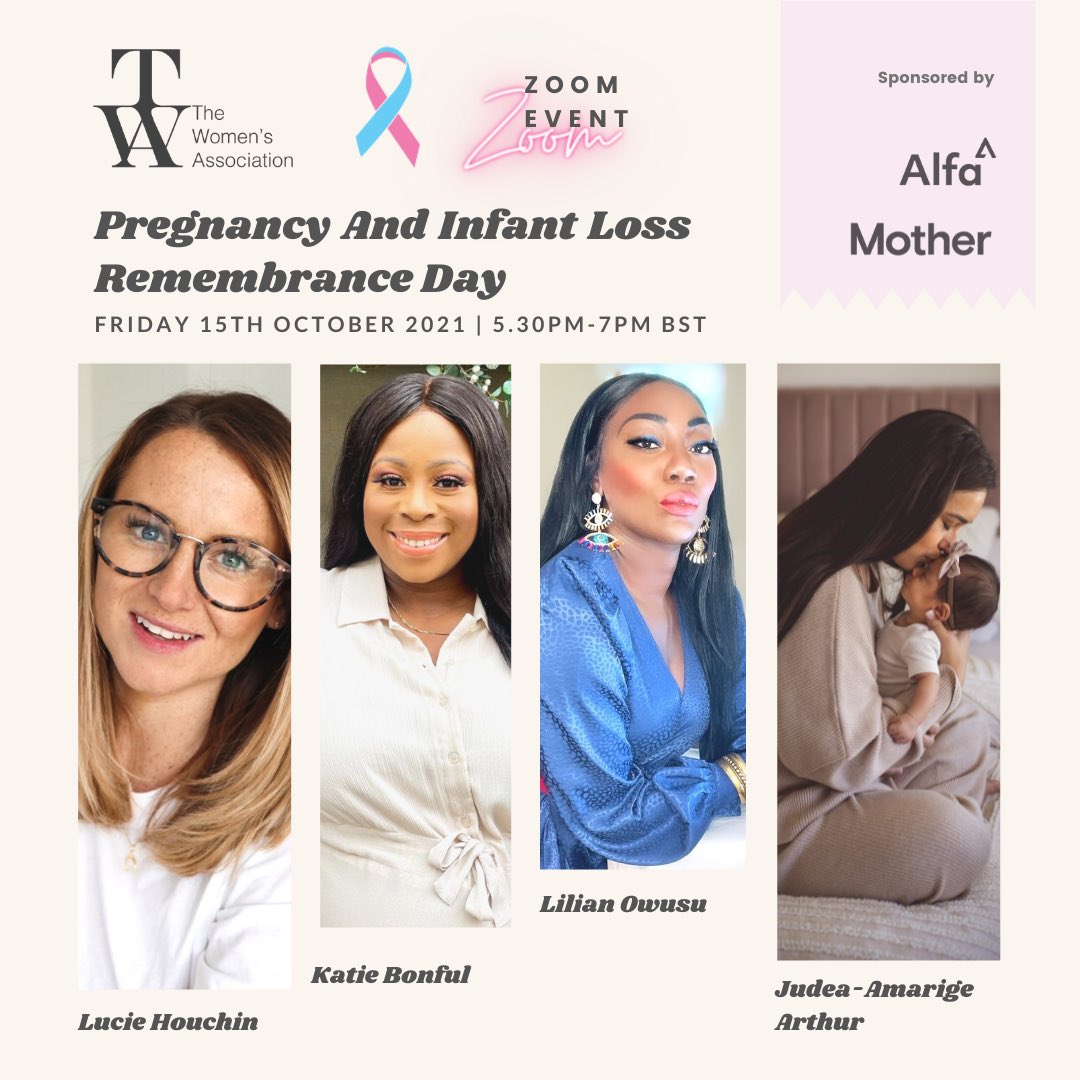TheWomensAssoc's tweet photo. In honour of Pregnancy and Infant Loss Awareness month, we are bringing together 4 women to share their stories on what is a difficult, yet important topic.

Click the link to register

https://t.co/kPGraM9wpR https://t.co/lUXJw5LDaS