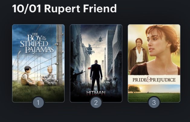 Hoy cumple años el actor Rupert Friend (40). Happy Birthday ! Aquí mi miniRanking: 