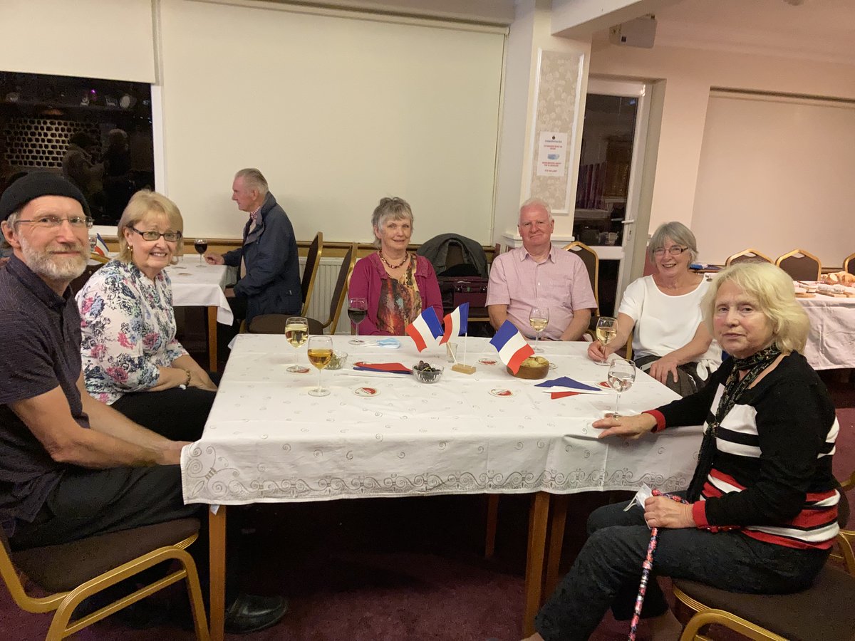 Di Anderson (second left) chatting with DOTA members during our Memories Night.