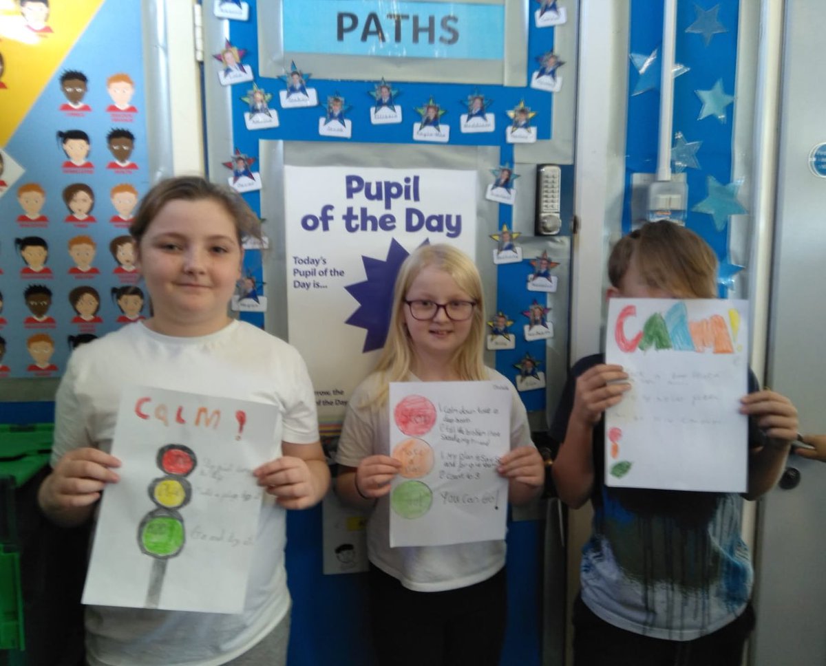HolySpiritWA9's tweet photo. #Year5 explored the feeling #Calm today in @PATHSEdUK 😌 They made some wonderful posters! 🤩👏🏼🌟💙 #AllFeelingsAreOkay #ComfortableFeeling @lisa_best01 https://t.co/VI4MhoqsKb