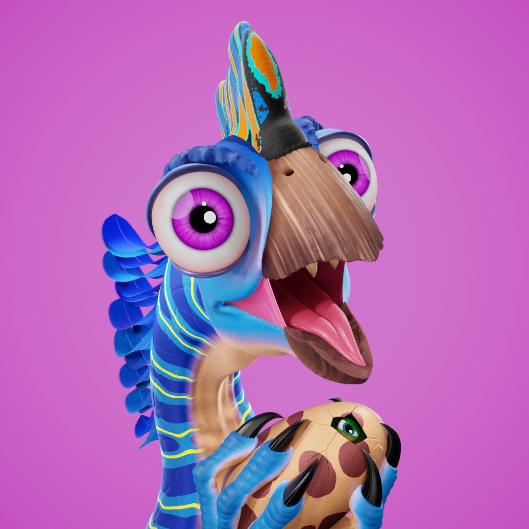Oviraptor #461 joined the metaverse today and is immensely excited about the start of the new month.🦖 Rare traits include "Green Hatchling" and "Blue Mullet".🐣✨ #NFTCommunity #NFTcollection #nftcollector #NFTcollectibles #NFTdrop #NFT #nftart opensea.io/assets/0x495f9…