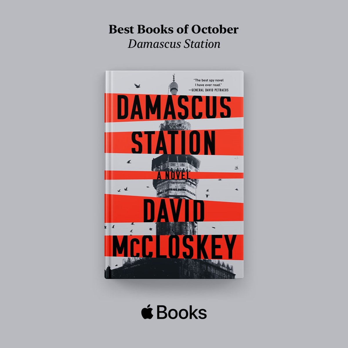 mccloskeybooks's tweet photo. Completely blown away and honored that @AppleBooks chose Damascus Station as one of the #BestBooksOfOctober! They say "you'll finish Damascus Station with your jaw on the floor." Check it out here: https://t.co/8YGpNTGipv https://t.co/LpNWkfxr1D