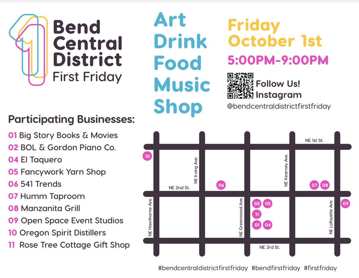 BCDinitiative's tweet photo. Tonight! Come on down to the Bend Central District! https://t.co/BMiaY1DkTv