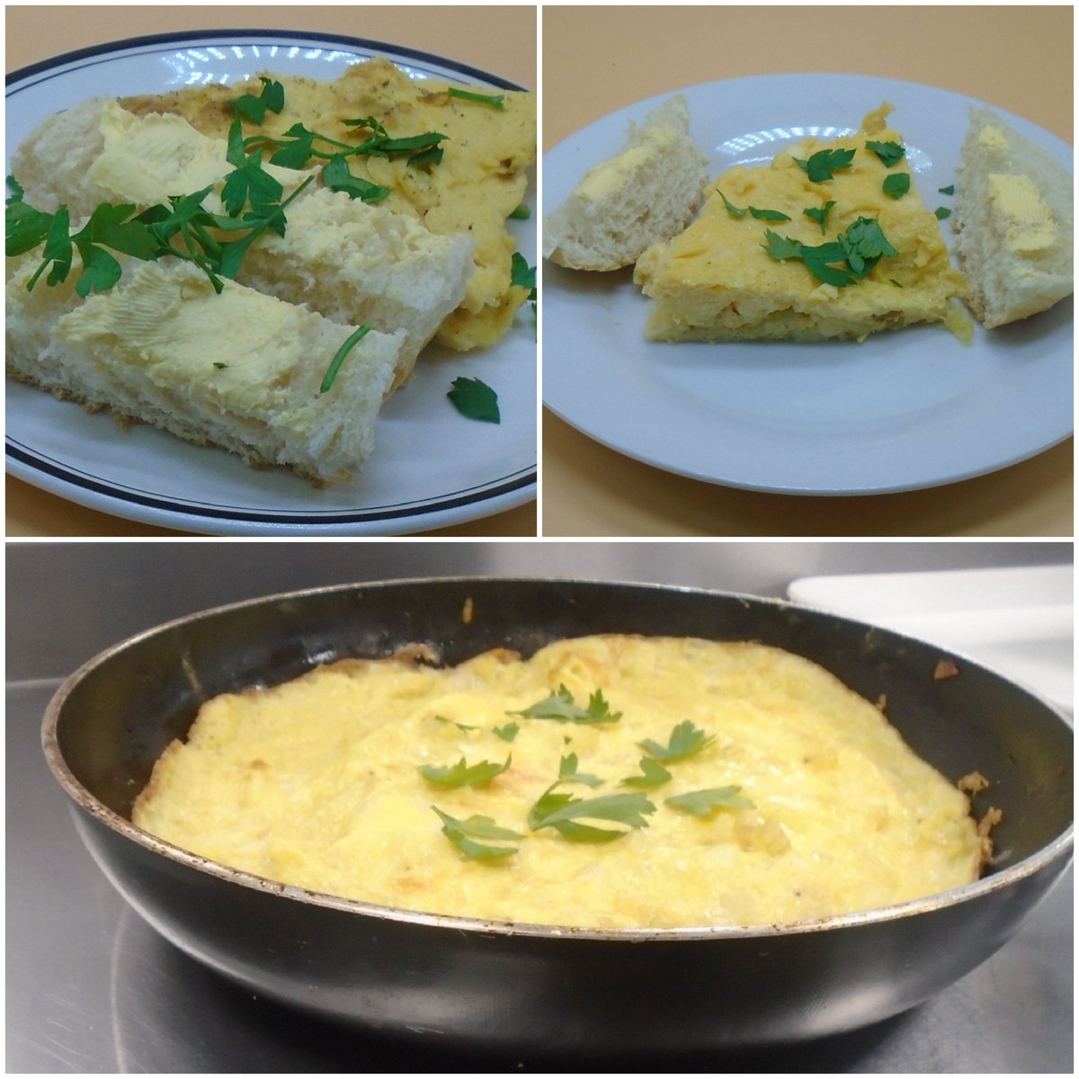 G4Food's tweet photo. Golden Band, also working with eggs made a Spanish Tortilla @ChallneyBoys @ChallneyDesign https://t.co/AaT6W9e8gD