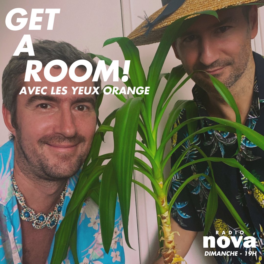Get a room ! invite le duo Les Yeux Orange. L’été n’est pas fini avec Raphaël &amp; Stan et leur sélection aux accents balearic. 

Sur le TrAnSmEtTeUr de Nova, là maintenant tout de suite➡️j.mp/ecoutenova

<a href="/getaroomdjs/">Get a room!</a> <a href="/lesyeuxorange/">Les Yeux Orange</a>