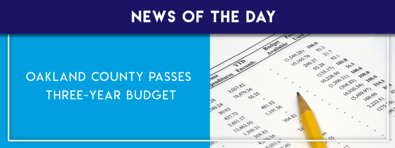 DetroitChamber's tweet photo. #ChamberNewsOfTheDay: #OaklandCounty Board of Commissioners approve County Executive @davidwcoulter's 2022-2024 budget.
https://t.co/cVInrnImq6 https://t.co/vB6VM69ZiT