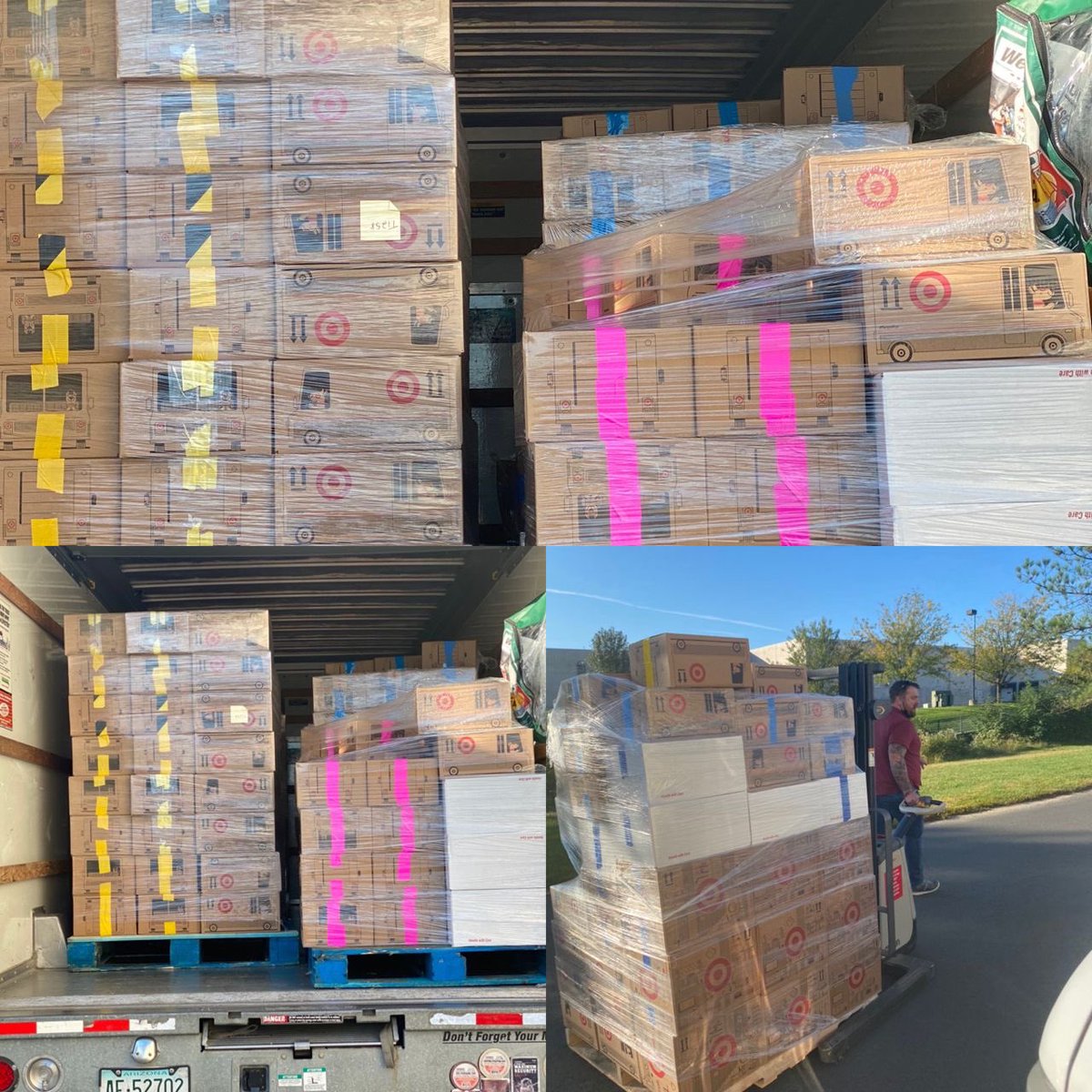 CSFrenchie's tweet photo. @pinkertonje @RJTeamPM and the team in #T1873 in Gainesville, VA  thank you for your vision to bring #G499 together to help Afghan refugees . 700 boxes packed with essentials goods &amp; food will bring Joy to many &amp; give them a sense of belonging. #worksomewhereyoulove #WeAreTarget https://t.co/e6AcLh4o0r