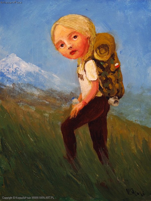 krzysztof_iwin's tweet photo. Krzysztof Iwin – „Turystka” akryl, płyta 30x40cm (2016) https://t.co/SSFiA1lAhR #portret #kobieta #pejzaż #góry #30cm #40cm #2016r #zielenie #błękity #róże #biele #art #painting #Iwin #KrzysztofIwin #obrazy #galeria #malarstwo #akrylenaplycie #obr ... https://t.co/dTg1q3EHZu