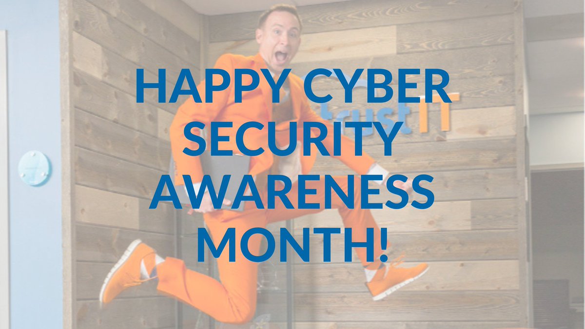 intrustIT's tweet photo. Happy Cyber Security Awareness Month! Here at Intrust, we can help you #BeCyberSmart by raising awareness of cyber security, preventing risk, and protecting your business online. How are you being cyber smart? https://t.co/XCTWzpZJAT #becybersmart #intrustit #manageditservices https://t.co/Vv33hC4jRk