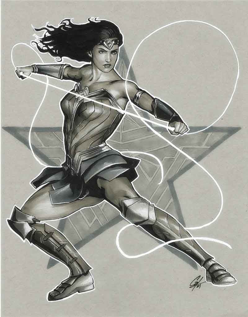 CatStaggs's tweet image. My contribution to the @EdAsnerCenter  Art Auction is live. This is a great cause so please bid. There is a lot of beautiful art available. Let's make @TheOnlyEdAsner proud!

Cat Staggs - Wonder Woman Specialty Illustration Original Art
(undated).... comics.HA.com/itm/original-c…