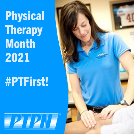 PTPNInc's tweet photo. October is Physical Therapy Month! Hats off to all of the PT and PTA heroes out there 👏🏅💙 #PhysicalTherapyMonth #NationalPTMonth #physicaltherapy https://t.co/ZdIgcyFcIf