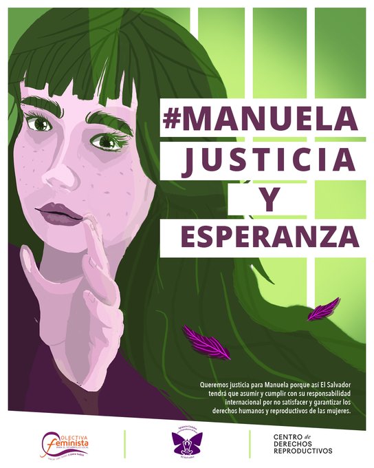 Manuela llegó al hospital con signos claros de preeclampsia. Pese a su grave estado de salud fue interrogada sin la presencia de un abogado, su familia fue intimidada y obligada a declarar en su contra sin saberlo. #ManuelaJusticiayEsperanza