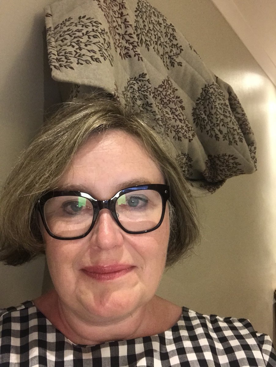 AlexClark3's tweet photo. About to talk to ⁦@Elif_Safak⁩ for ⁦@MarlbLitFest⁩ from a hotel room in Carlisle. I have fashioned a book-relevant backdrop by covering the telly with the bedspread https://t.co/juIKply3bT