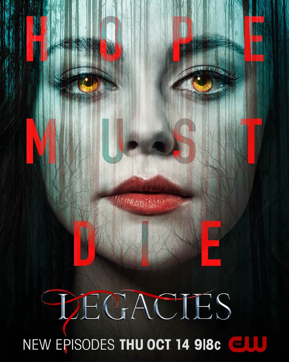 cwtvd's tweet photo. Just in time for spooky season 🎃 #Legacies Season 4 premieres Thursday, October 14 on The CW! @cwlegacies https://t.co/qXNAAvOGGE