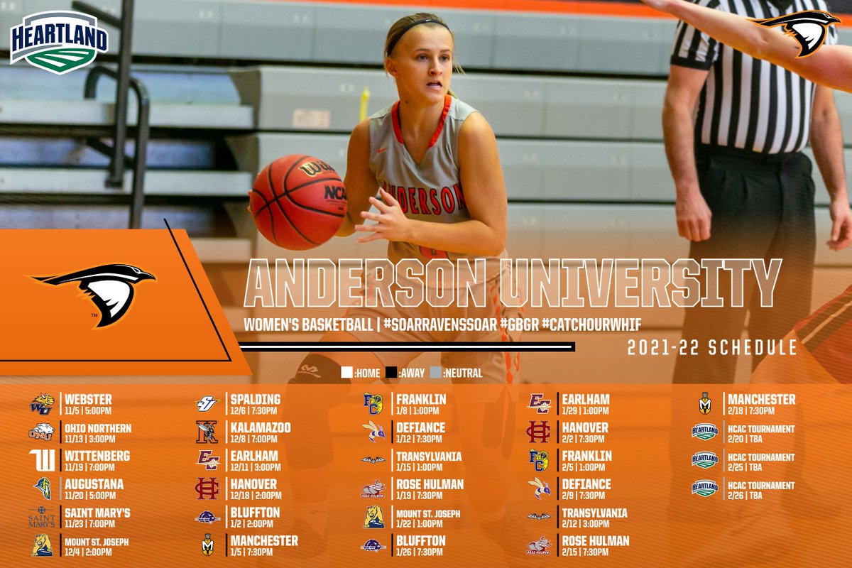 AthleticsAU's tweet photo. The 2021-2022 @AURavensWBB schedule is now live! The Ravens start the season hosting Webster University on Nov. 5th at 5PM inside the O.C. Lewis Gymnasium! 
#SoarRavensSoar #GBGR #catchourWHIF https://t.co/ijbkCD3HBO