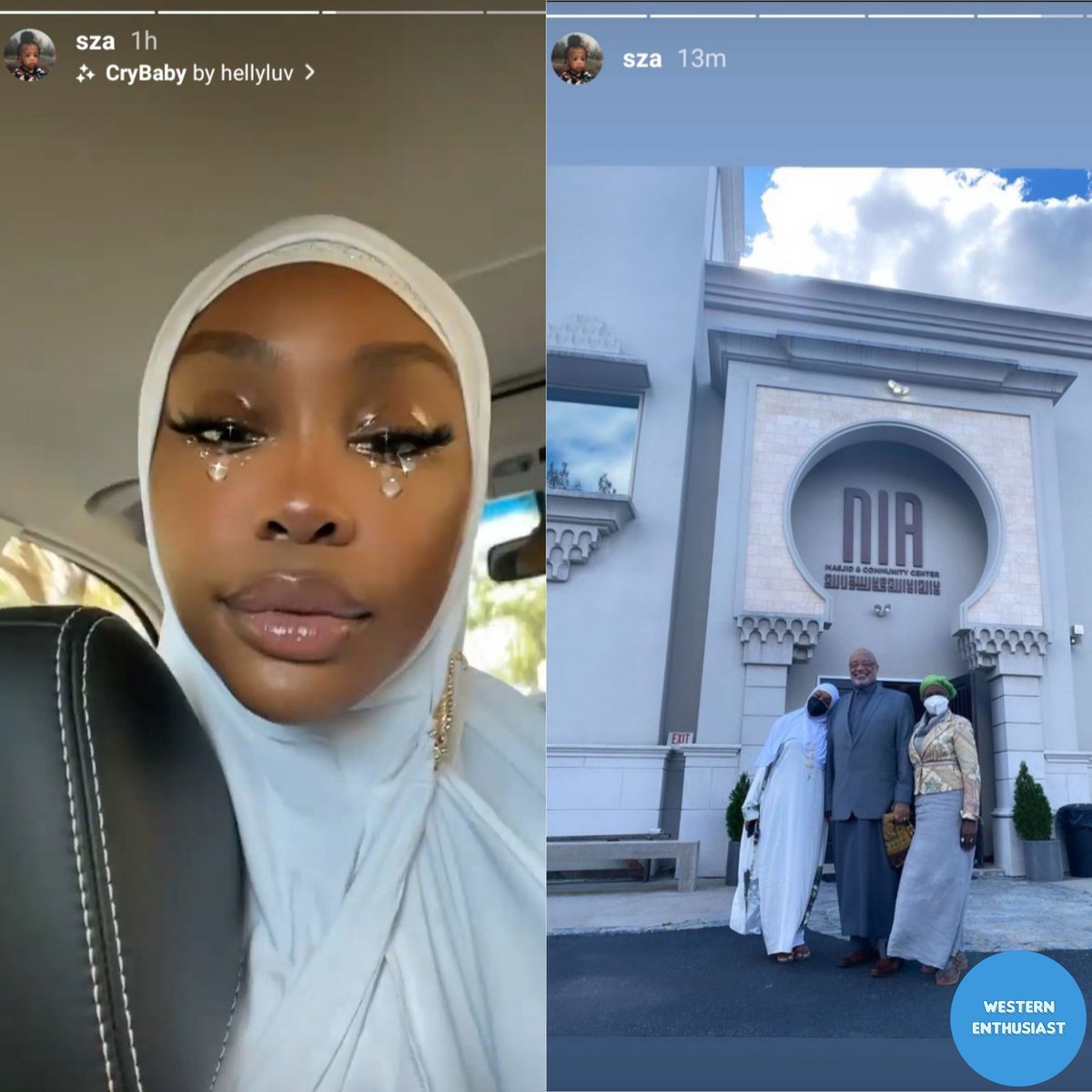 westenthu's tweet image. wst jadi SZA bneran muslim ya? kegt aku baru tau 🥲🥲