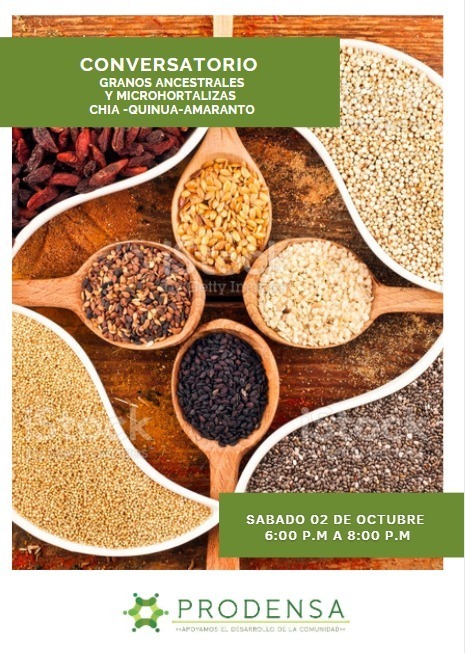 PRODENSA les invita este sábado 02 de Octubre de 6:00 P.M a 8:00 P.M al conversatorio sobre granos ancestrales y micro hortalizas, invitadas especiales; Gloria Virginia Quiroga, Norma Jurado y Tatiana Tafur. Nos vemos enlace: meet.google.com/jru-ucwe-adk <a href="/AlimentosUNAD/">Alimentos UNAD</a> <a href="/CaroLeonV1/">Carolina León </a>