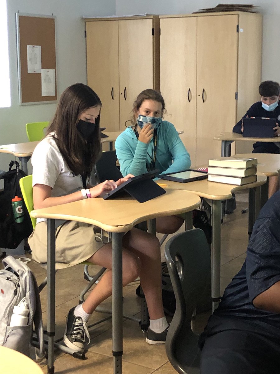 ⁦<a href="/SSurrusco/">Shannon Surrusco</a>⁩ and I co-taught today and 7th Gr. Ss partnered with 8th. It was great to see common language between teachers and Ss. Ss reflected on what they learned from each other. ⁦<a href="/NBPSEagles/">North Broward Prep</a>⁩ ⁦<a href="/NBMIDDLE/">NBPS MIDDLE SCHOOL</a>⁩ #collabor8