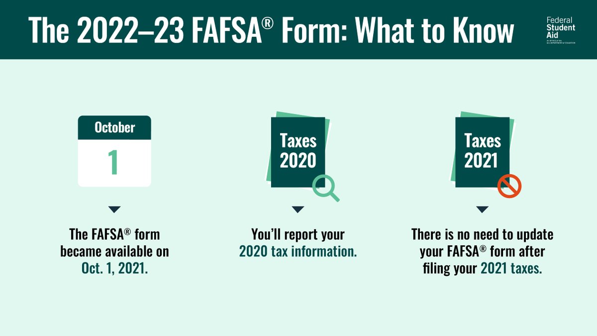 And we’re live! Here’s everything you need to know now that the 2022–23 FAFSA® form has launched 😉 Head to fafsa.gov to start yours.