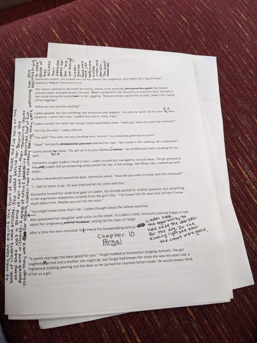 Why I loathe transcription of my edits: I have to figure out stuff like this and delete and add and uuuuggh. #amediting #WritingCommunity