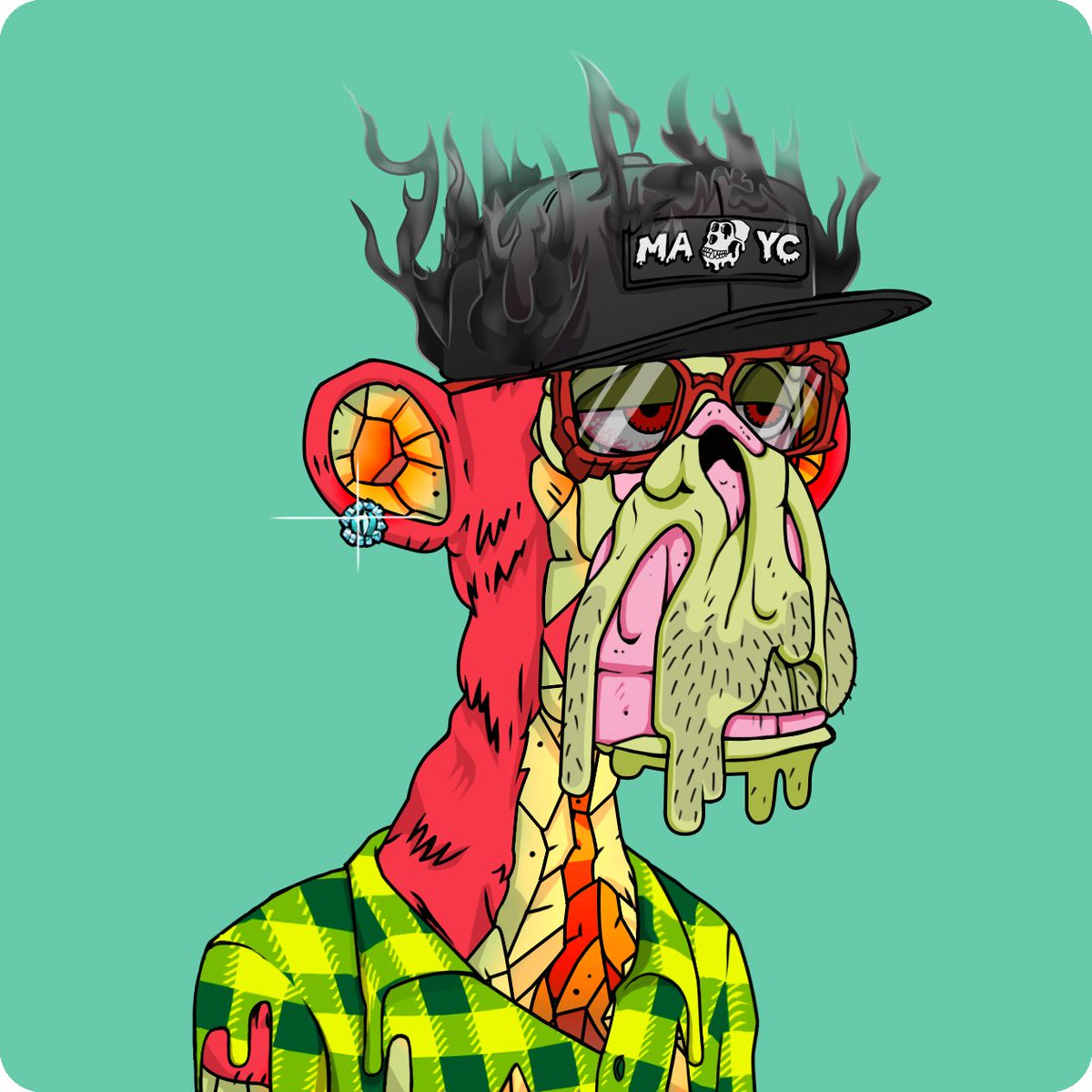 saucy_eth's tweet image. Drank both #MAYC serums and completed the set. @BoredApeYC