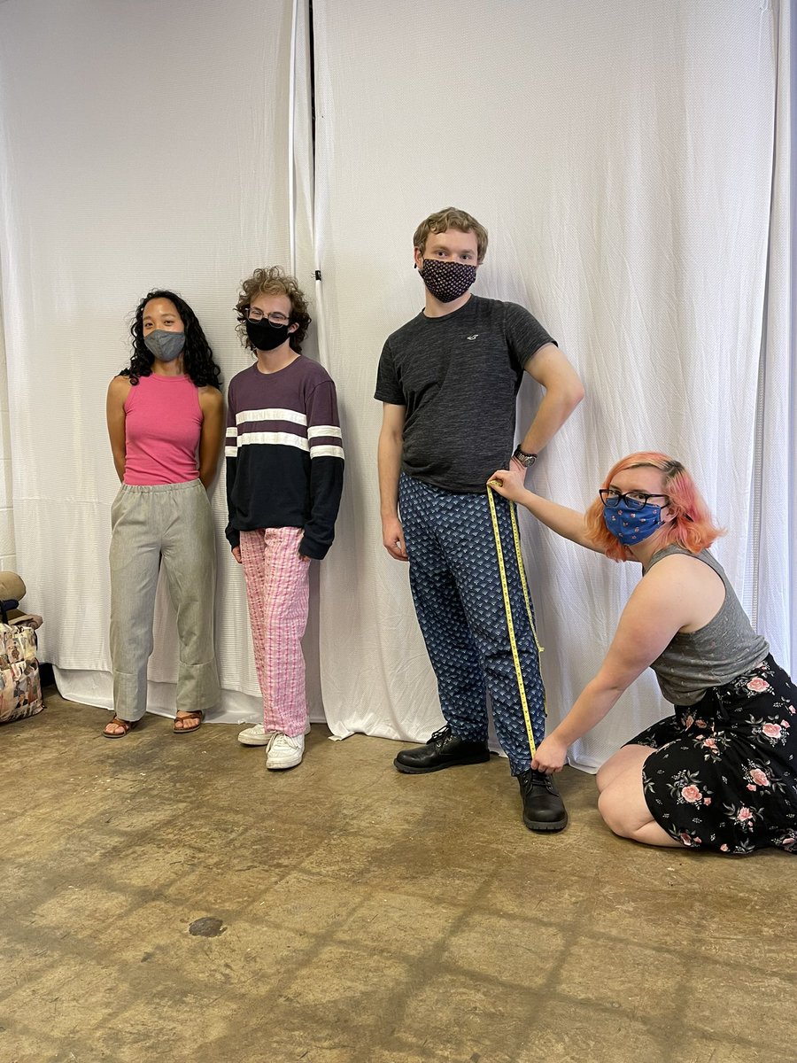 TransyTheater's tweet photo. Costume Construction and Design students and their completed pajama pants projects!

#TransyTheater https://t.co/HPY0yVb4LQ