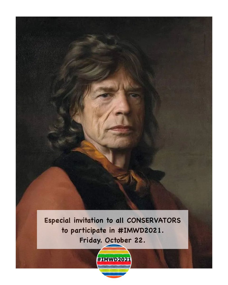 IMPDofficial's tweet image. Calling on all #conservators. Mark your calendars for the 7th INT Museum Workers Day, Friday. October 22. Yes. We know. 99% of you are #freelancers. Do join the party 🎉 🎨 🔬!