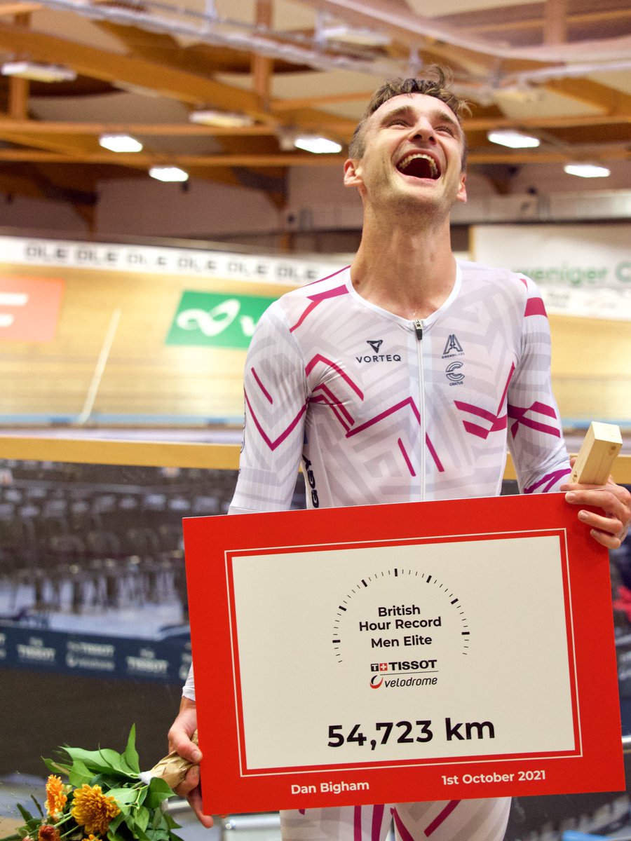 Watt_Shop's tweet image. He's done it - @DanBiggles22 is the new British Hour Record Holder! 

A beautifully paced ride results in a perfect result - 54.723km. 

#BreakingBrad #BritishHourRecordHolder #WattShopRecords