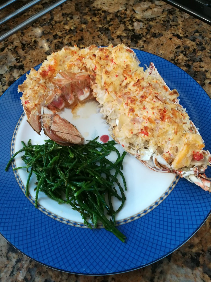 Hubby came home today with fresh lobster from @barkworths   made Lobster Thermidor, <a href="/markethallshrew/">markethallshrewsbury</a> #lobster #shrewsbury
