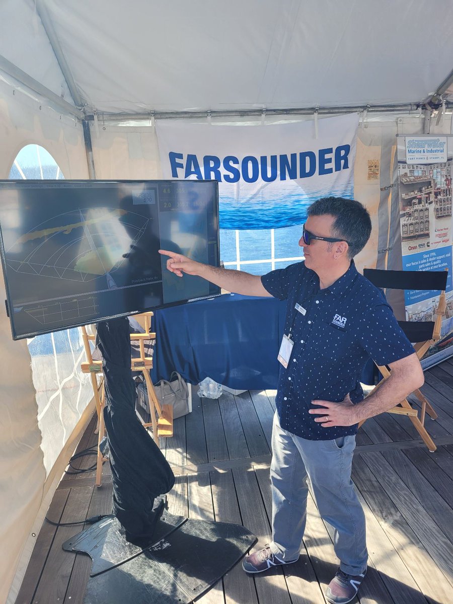 FarSounder's tweet photo. Want to learn more about FarSounder? Come watch our own Matt Zimmerman’s presentation at 4pm today to hear all about FarSounder. We hope to see you there and hope everyone at the Baltimore Trawlerfest is enjoying themselves! #oceantech #navigation #Baltimore #Trawlerfest https://t.co/kSVIF4RtCw